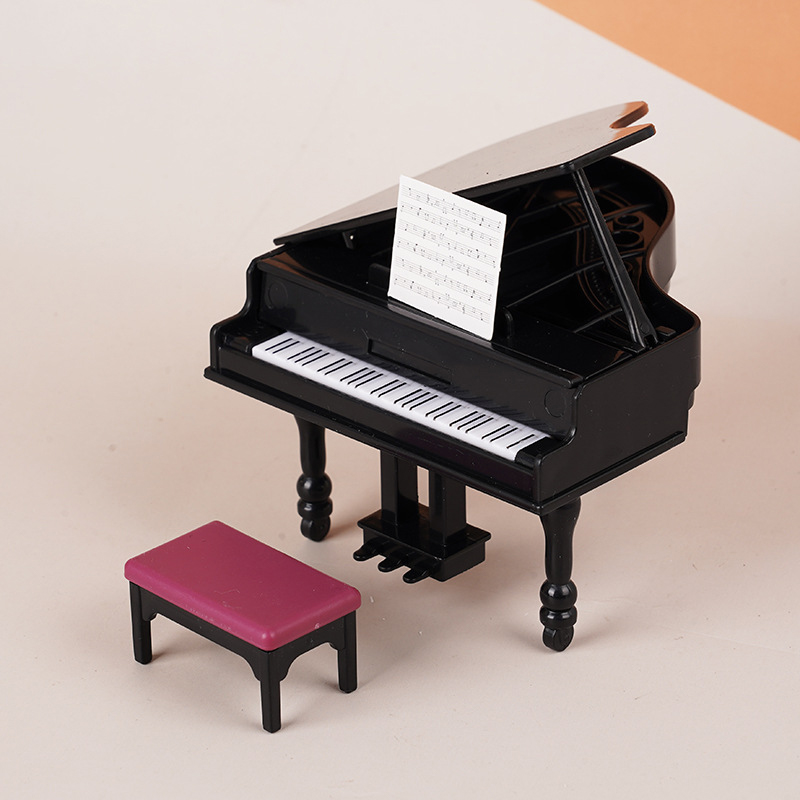 1:12 ドールハウスミニチュアピアノスツール付き楽器椅子モ - Interior Design Living Room のレビューと価格
