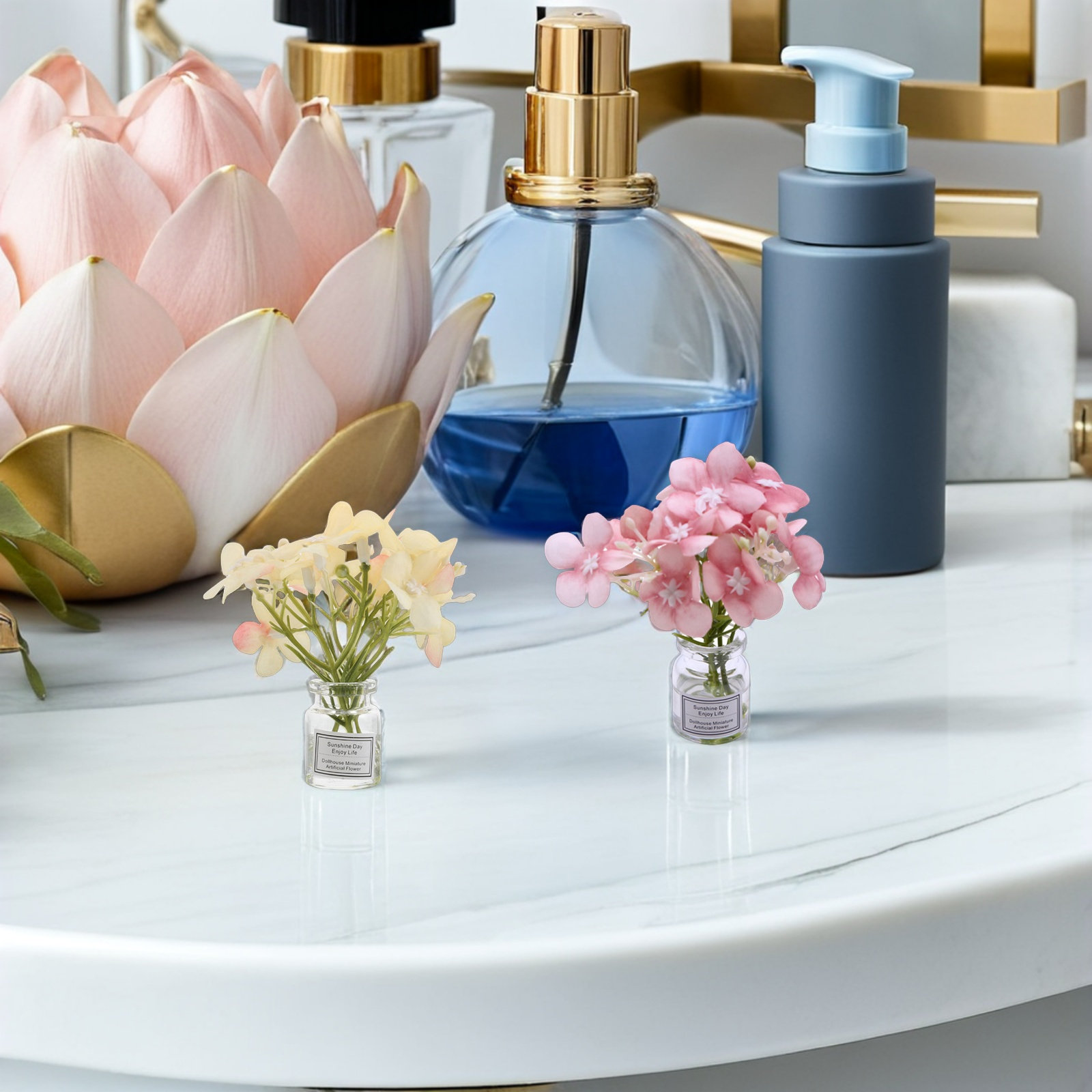 花瓶3個セット。家のインテリアや卓上装飾に。DIYミニチュア - Vase Decor のレビューと価格
