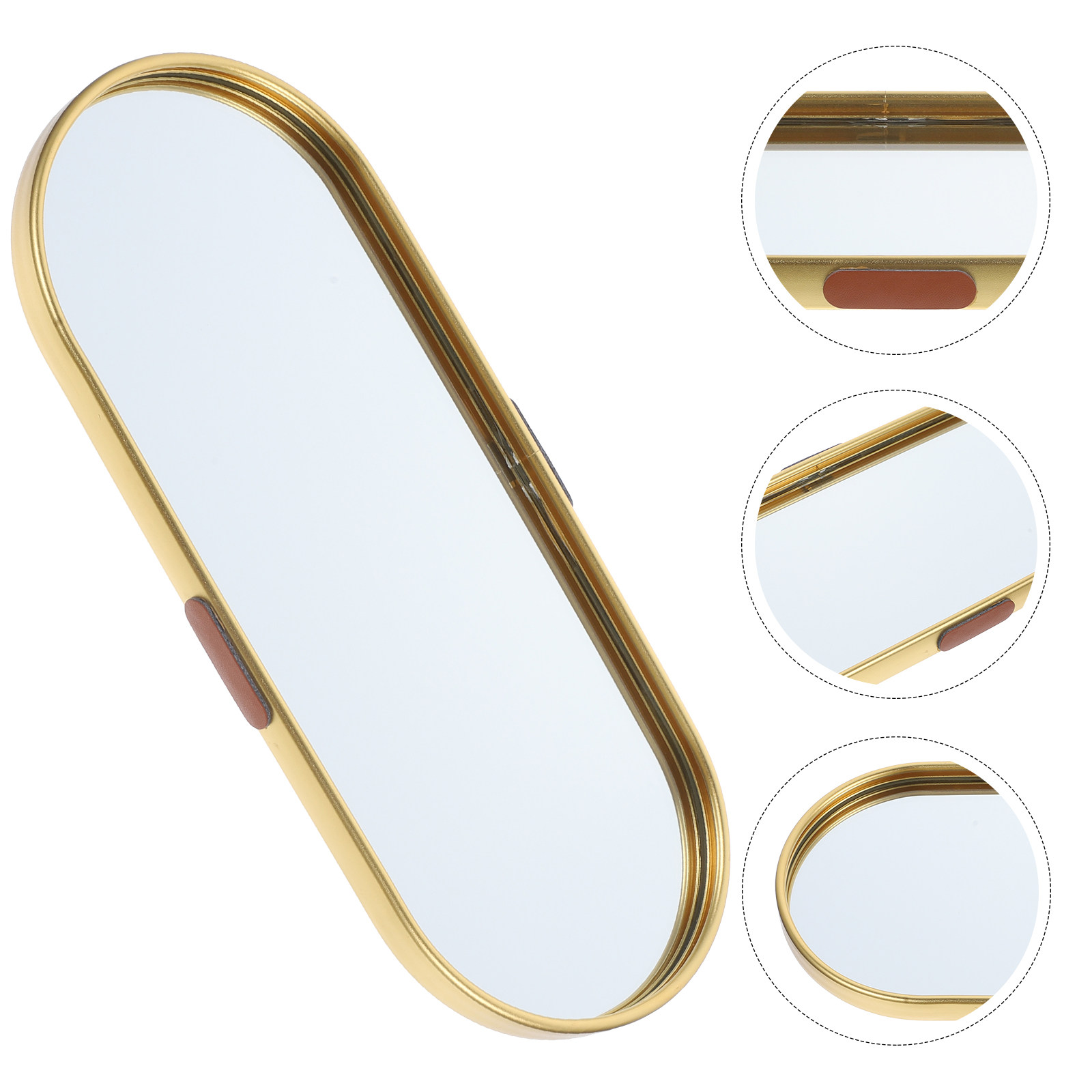 アンティーク調の装飾ミラー付きトレイ。卓上でのジュエリー整理 - Decorative Mirror のレビューと価格