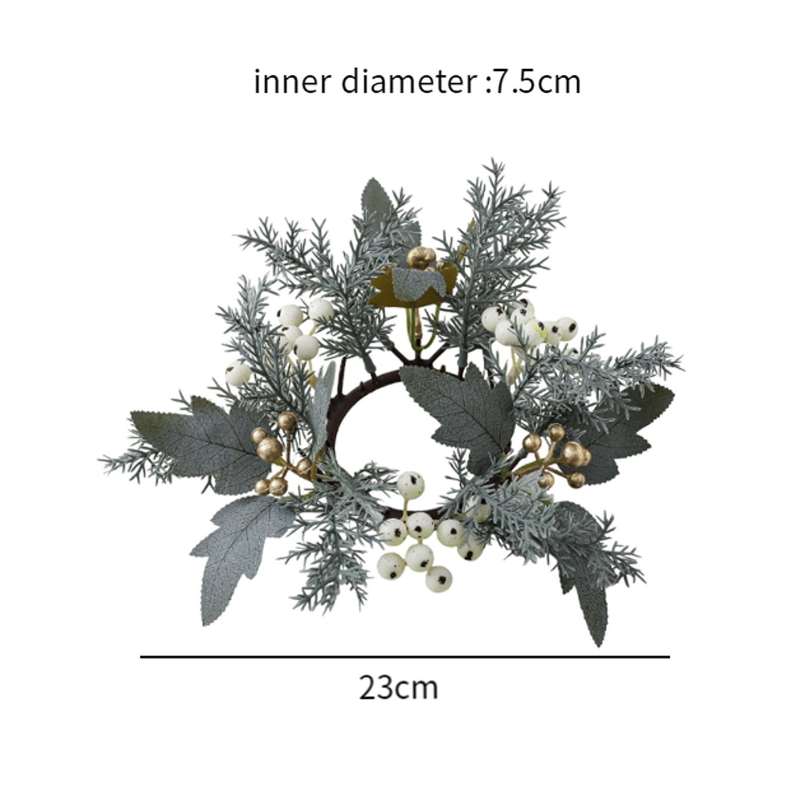 手作りの人工花を使ったキャンドルリース。ホリデーシーズンのテ - Candle Holder Decor のレビューと価格