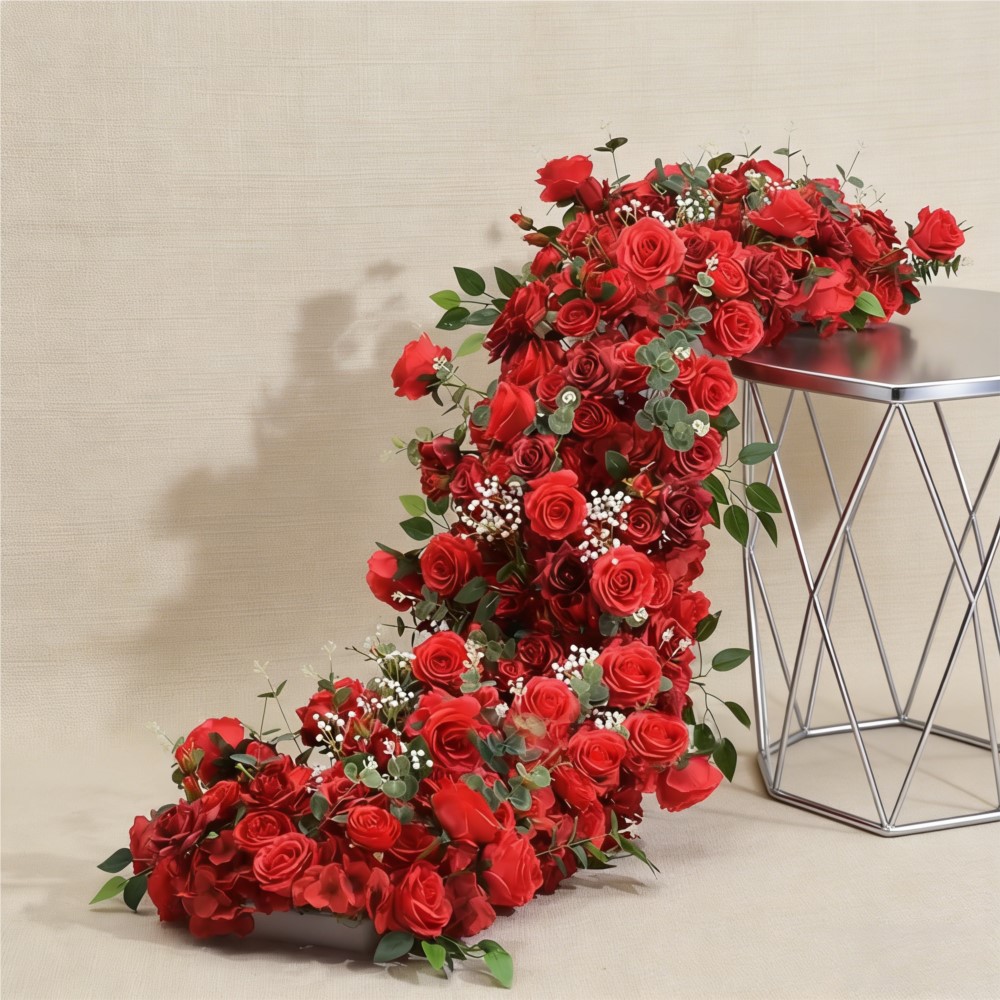 Uflower造花フラワーロウウェディングアレンジメントデコ - Table Runner のレビューと価格