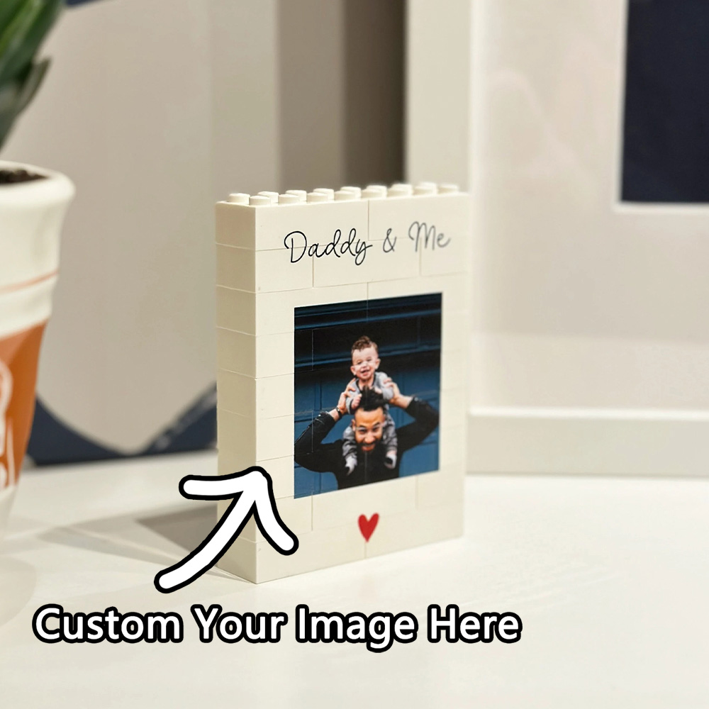 パパと私のお揃いブロック写真ギフト、お父さんや彼へのカスタム - Picture Frame のレビューと価格