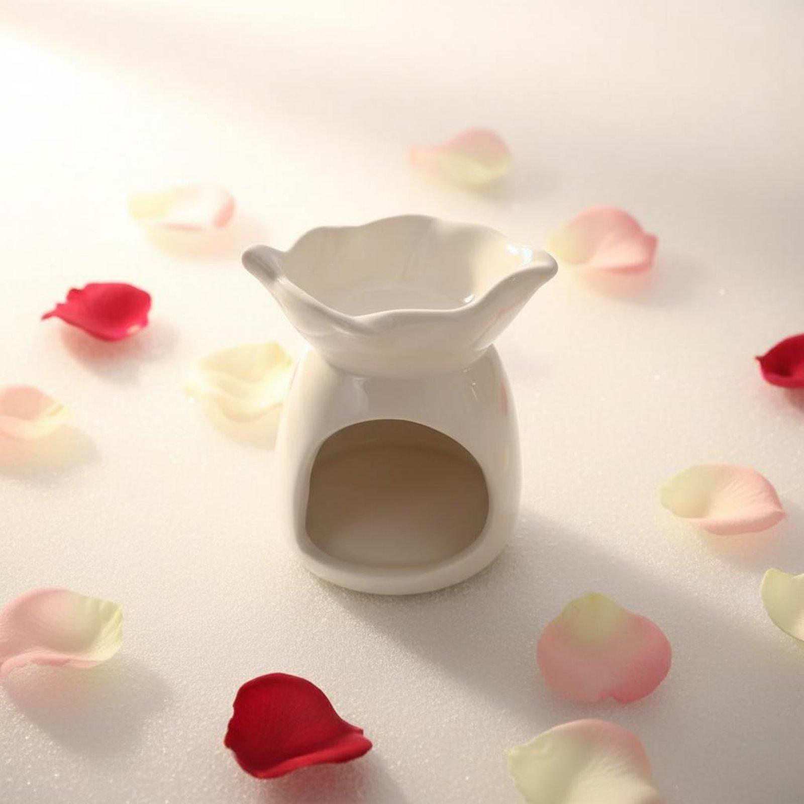セラミック製アロマキャンドルホルダー、エッセンシャルオイルバ - Candle Holder Decor のレビューと価格