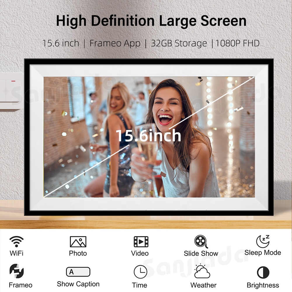 32GB大容量デジタルフォトフレーム、15.6インチ1920 - Picture Frame のレビューと価格