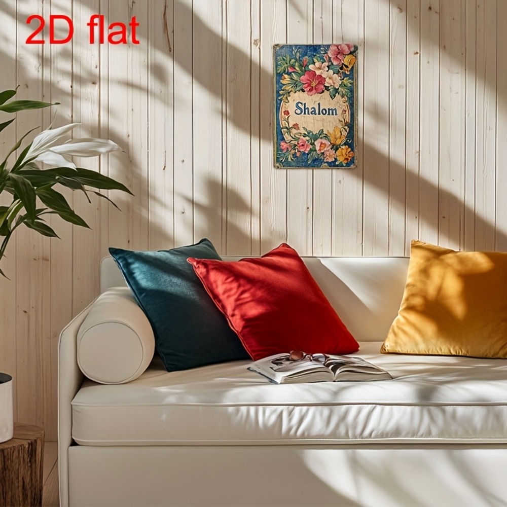 CIFBUY ヴィンテージフローラルシャロームアルミニウムウ - Wall Art のレビューと価格