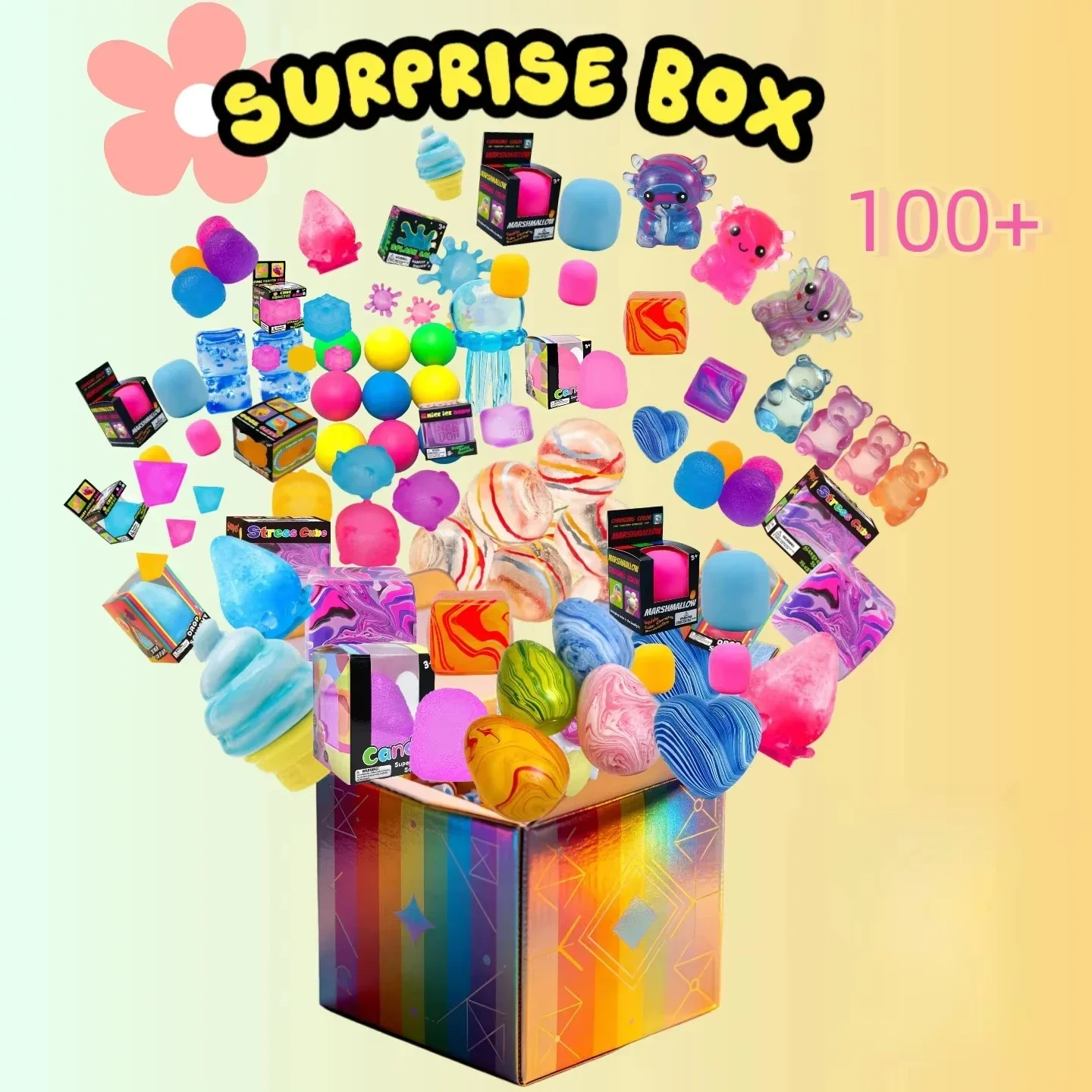 120個以上のサプライズボックスおもちゃ。ユニークでストレス - Curtain Curtain のレビューと価格